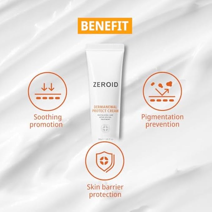 zeroid DERMANEWAL PROTECT CREAM REVITALIZING CARE AFTER SPECIAL TREATMENT (50 ML) - Image 4